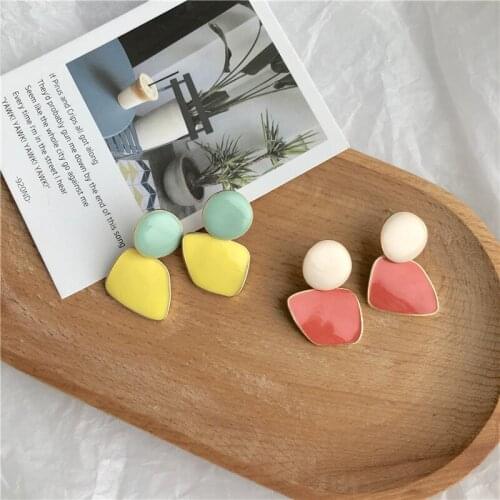 Candy Fashion Multi Korean Earrings New Sweet Drop Earrings