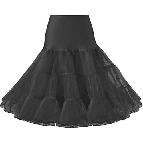 Womens Petticoat 1950s Vintage Skirts Crinoline Underskirt Slip Tutu