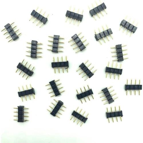 10pcs/Lot 4 Pin 5pin Splitter Cable LED Strip Connector For connection 2835 5050 RGB LED Light Strips Terminals connector needle