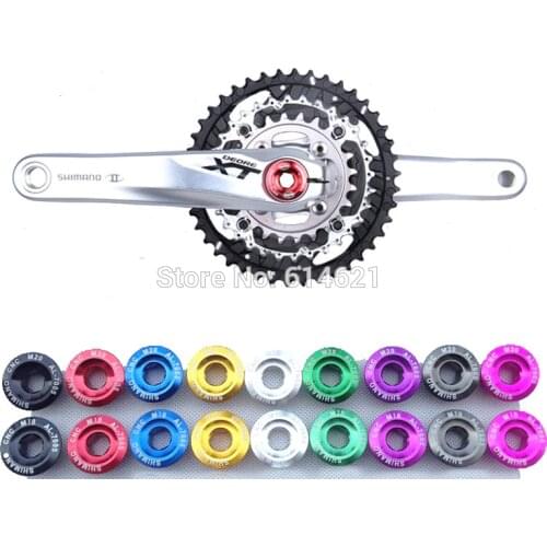 10pcs M18/M20 full carbon fiber Crankset Bolt crank Arm Fixing Bolt BB Axis Screw Alu chainring 18mm 20mm titanium MTB road bike