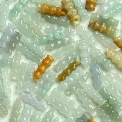 10pcs The natural a cargo car hanging bag Polygonatum key hanging jade jade pendant earrings accessories woven DIY