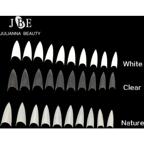 100Pcs/Set Artificial Nails With Designs Acrylic UV Gel French Manicures Fake Nails False Nail Art Stickers For Nails Tips Tools