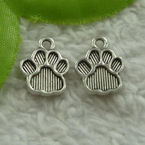 400 pieces antique silver the bear claw charms 15x12mm #4027