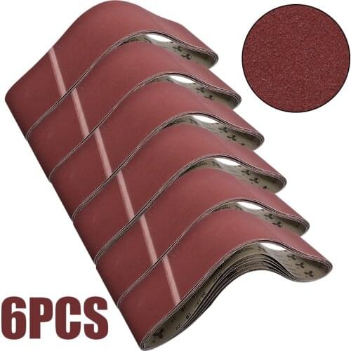 6Pcs 100 x 915mm 400 Grit Abrasive Sanding Belts For Belt Sander Tools Metal Working Grinder Accessories