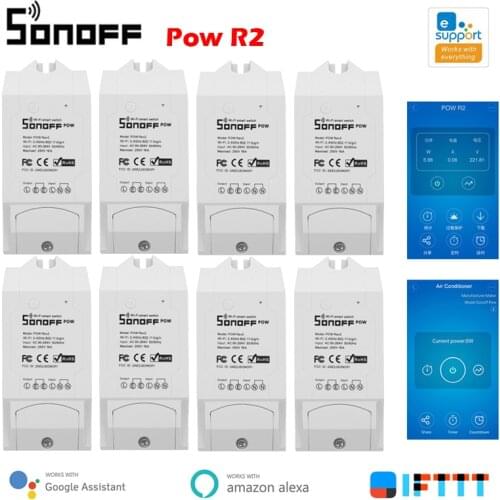SONOFF POW R2 Wifi Switch Controller Real Time Power Consumption Monitor Measurement Smart Home Works With Alexa Google Home