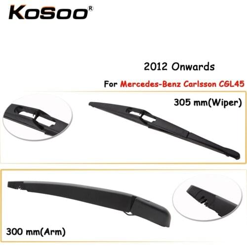 KOSOO Auto Rear Car Wiper Blade For Mercedes-Benz Carlsson CGL45,305mm 2012 Onwards Rear Window Windshield Wiper Blades Arm