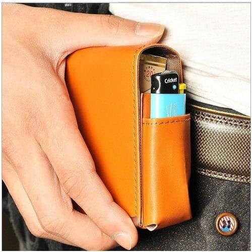 20 Capacity Leather Cigarette Case Soft and Hard Cigarettes