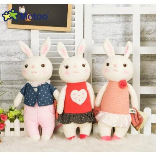 37cm Metoo Doll Plush Sweet Cute Lovely Stuffed Baby Kids Toys for Girls Birthday Christmas Gift Tiramitu Rabbits