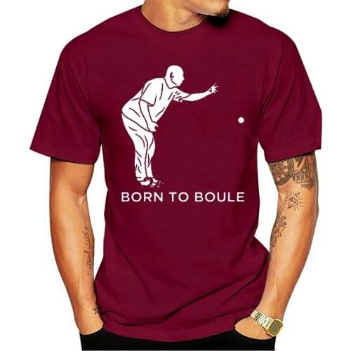 Fashion T Shirt For Men Hiphop Top Born To Boule Boccia Tshirt Gents 100% Cotton Camiseta Clothing Graphic