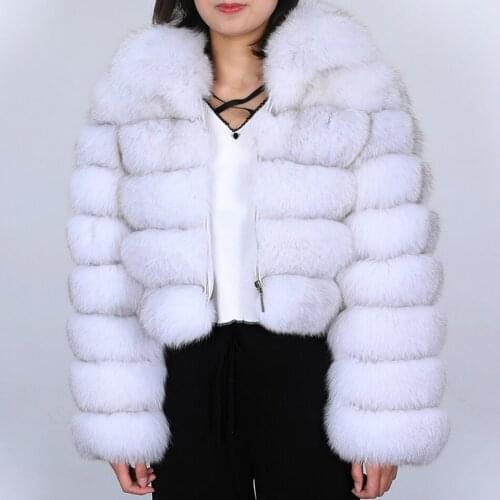 OFTBUY 2020 New Fashion Luxury Brand Real Fur Coat Winter Jacket Women Natural Fox Fur Turn-down Collar Thick Warm Zipper Casual