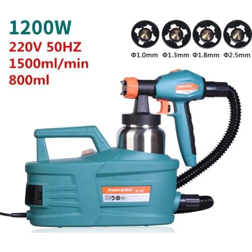 220V High Pressure Electric Spray Gun Paint Latex Spraying Machine With 4 Nozzles