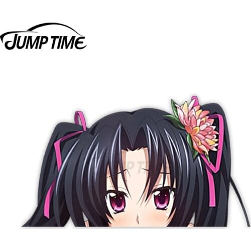 Jump Time High School DxD Serafall Leviathan 8 Cute Anime Girl Peeker Vinyl Decal Window Waifu Car Stickers