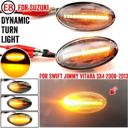 For Suzuki Grand Vitara Swift MZ EZ FZ Jimny Splas APV Arena Alto SX4 S-Cross XL7 LED Dynamic Side Marker Light Signal Blinker