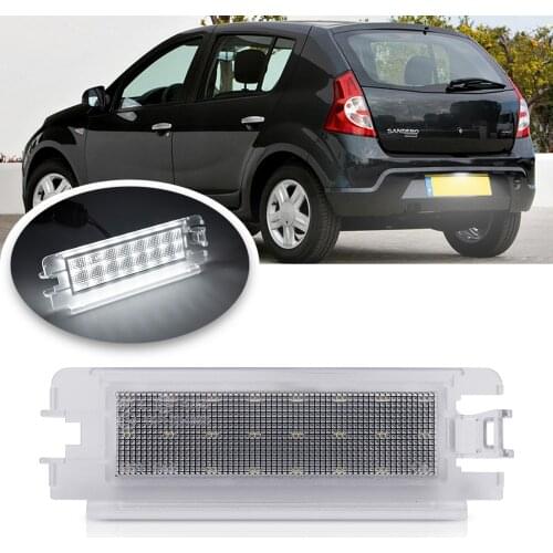 1Pc LED License Number Plate Light For Dacia Logan I 04-12 Sandero I 08-12 Renault Clio II FaceLift 01-05 Car Tail Lamp