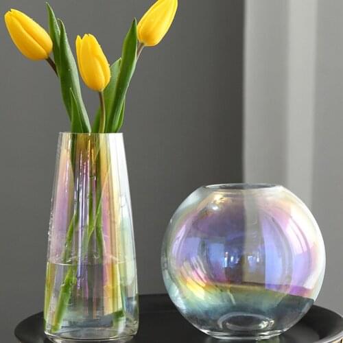 Vase Nordic Home Decor Terrarium Color Simple вазы для интерьера для домашнего интерьера статуэтки для интерьера декор для дома