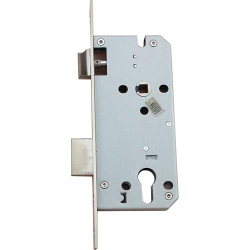 4585 5085 6085 Stainless steel mortise Indoor door lock body European silent tongue Mechanical lock body accessories