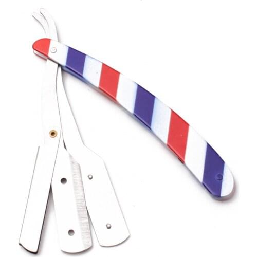 14*2cm 1 Pcs Woman Body Razors Professional Barber Edge Steel Folding Shaving Knife Hair Removal Shaving Razor + Blade 6110