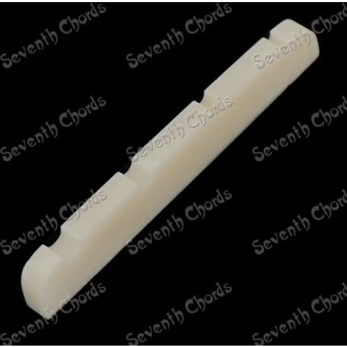 2 Pcs Bone 4 String Slotted Nuts for Bass Guitar / Size 42 x 3 x 6 - 5.5mm