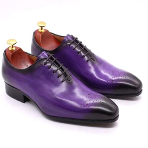 2021 Retro Brooch Carved Handmade Mens Shoes Summer Business Formal Wear Wedding Oxford Leather Shoes Wedding Shoes ZQ0194