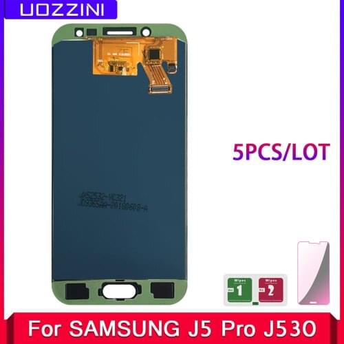 5 Pcs/lot 5.2'' inch LCD Galaxy J530 2017 For Samsung J5 2017 Display Touch Screen Digitizer J5 Pro J530 J530F Adjustable LCD