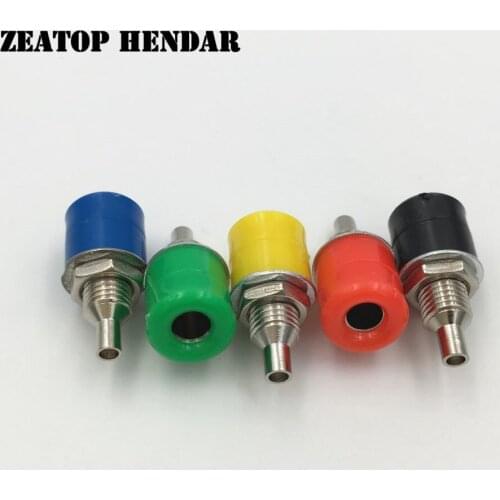 500Pcs Terminal Binding Post with 4mm Banana Socket for Amplifier Instrument Power Supply Panel Mounted Connector 5 Color