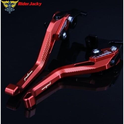 8 Color 3D Rhombus Hollow Design patent For Bajaj Pulsar 200 NS 200NS All years CNC Red Motorcycle Brake Clutch Levers With Logo