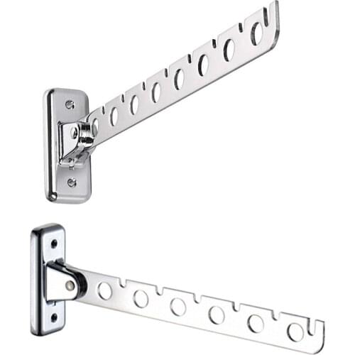 Promotion! Folding Wall Mounted Clothes Hanger, Clothes Hook with Swing Arm Holder Clothing Hanging System, Closet Storage Organ