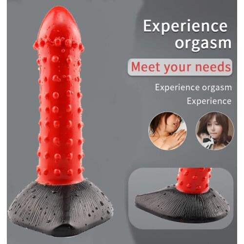 Huge Big Dildo Soft Silicone Flexible New Dotted Realistic Penis With Suction Cup Artificial Penis For Female Masturbate Sex Toy