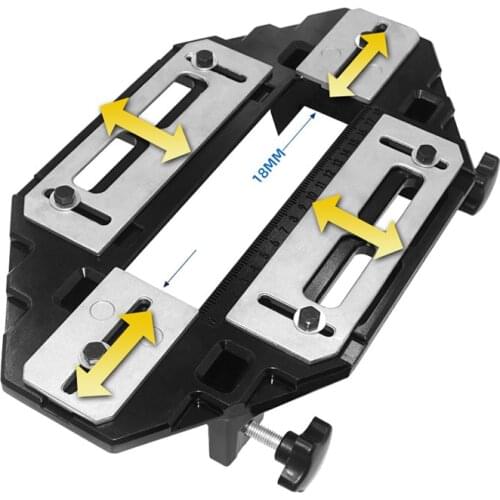 Wooden door hinge bolt hole opener multifunctional drilling and washing solid wood door professional slotting guide plate