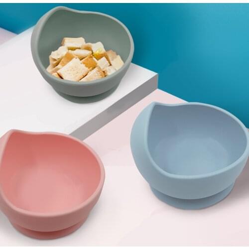 Baby Silicone Plate Kids Bowl Plates Baby Feeding Silicone Bowl Baby Silica Gel Dishes Kids Tableware Baby Bowl Set Maternal