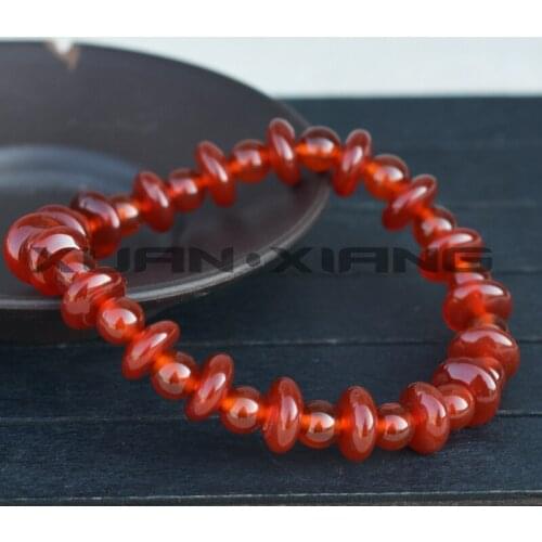 Drop Shipping Womens Bracelets Bangles Red Agate Chalcedony Beads Bracelets Gift for Female Fashion Jades Stone Jewelry