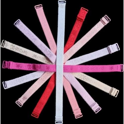 2021 Women Double Shoulder Elastic Bra Strap Accessories 30cm Slip Resistant Bra Straps 1 Pair