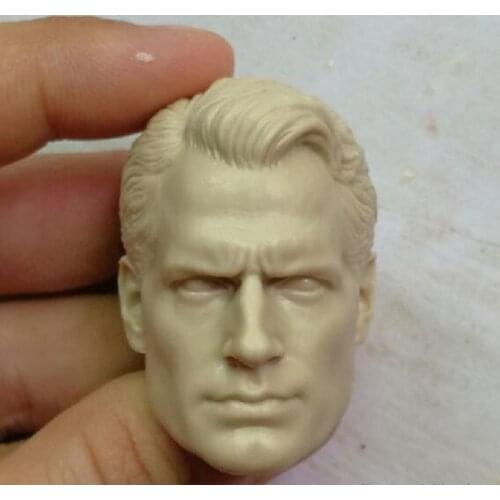 Blank Hot 1/6 Scale Henry Cavill Head Sculpt Unpainted Fit 12" Figure