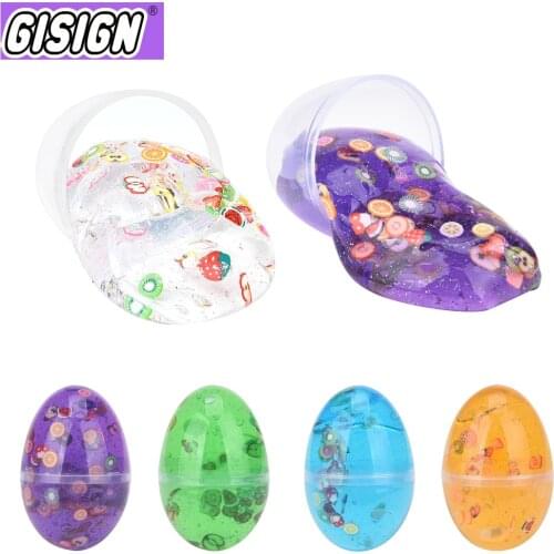 Crystal Egg Slime Toy Crystal Ball Mud Creative Modeling Clay Playdough Lizun Slime Kids Putty Plasticine Anti-Stress Toy