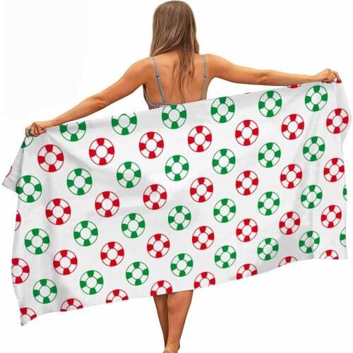 Schwimmen ring Mikrofaser Pool Strand Handtuch Tragbare Schnell Schnell Trocken Im Freien Reise Schwimmen Decke