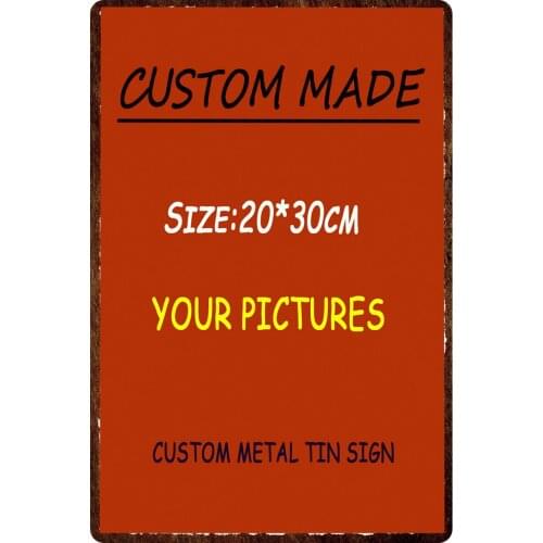 Customized Metal Decoration Plaque Tin Sign Personalized Photo Picture HD Printed Tin Iron Sheet Painting Wall Art Metal Poster