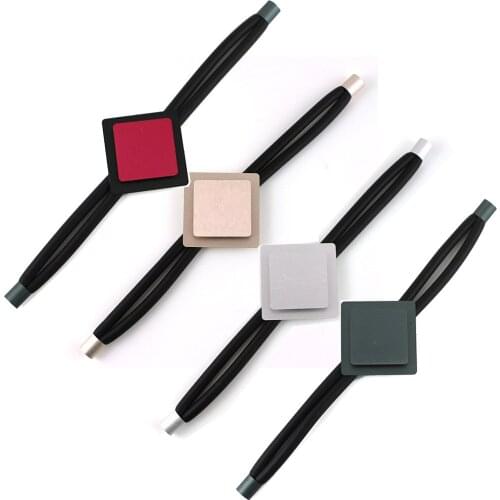 Fashion Popular New Women Watch Bracelets Aluminum Square Layering Handmade Rubber Chian Bracelet Fashion Gothic Hand Chians