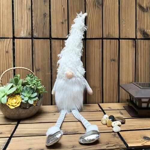 Cartoon Christmas Embellishment Nordic Gnome Santa Claus Faceless Doll Plush Toy Creative Children Xmas Present