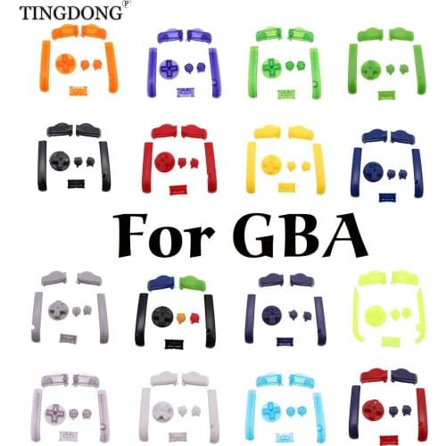 New L R Buttons Keypads Sets for Gameboy Advance A B Buttons Frame for GBA Shell Case Cover SFC D Pads Power ON OFF Buttons