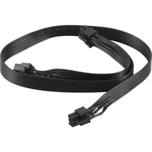 PCI-E 6 Pin to 2 Ports 6+2 Pin Power Supply Cable 6Pin to 8Pin for Cooler Master V Series V850 V700 V1000 Modular PSU