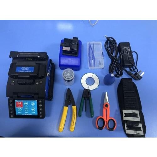 3.5 Inch Fusion Splicer JW4108M Fully Automatic Intelligent Optical Fusion Splicing Machine With Optic Cleaver