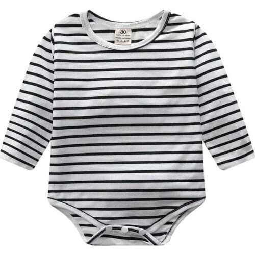 Print Ruffled Simple Generous Jumpsuit Autumn Baby Kid Girl Temperament Lovely Cotton Button Bodysuit O-neck Romper