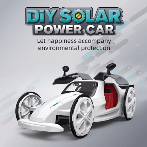 Assembled Educational Kids Vehicle Building Toy Solar Power Sports Car Set Gift Kids Educational Toys for Children Gifts