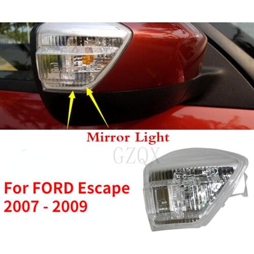 Kamshing Rear View Mirror Rearview Turn Signal Light Lamp For FORD Escape 2007 2008 2009 S-MAX C-MAX KUGA GALAXY 6M2113B381AA