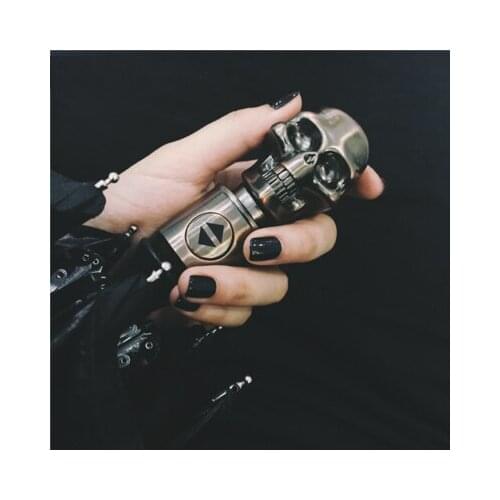 Creative Luxury Fully Automatic Umbrella Skull Gold Windproof Umbrella Men Big Black Sun Folding Uv Umbrellas Men Gentleman Y6S