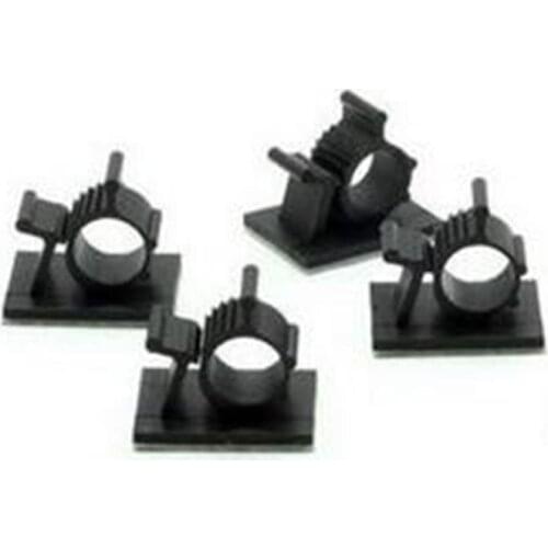 10 pcs Adjustable Wire Cable Clips Clamps Adhesive Backed Nylon Plastic sticky fix seat