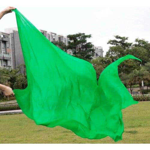 100% real silk belly dance veil, cheap dance veils,tari perut kostum veil wholesale factory price, 250 or 270*114 cm Green