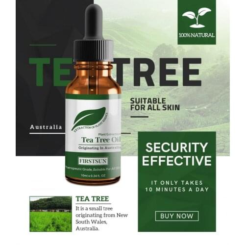 100% Natural Tea Tree Essential Oil Anti-wrinkle Acne Pores Removal Scars Repair Scar Spots Skin Care Sleep Aid Anti Stress Oil