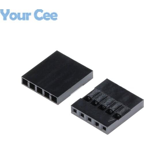 1000pcs Dupont Head 2.54mm 5P 1X5P Dupont Plastic Shell Pin Head Connector Jumper Wire Cable Housing Plug Female