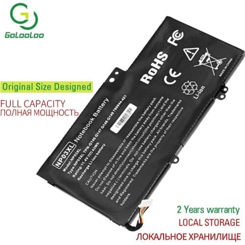 11.4V 43WH New Laptop Battery NP03XL for HP Pavilion X360 13-A010DX TPN-Q146 TPN-Q147 TPN-Q148 HSTNN-LB6L 760944-421 15-U010DX